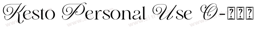 Kesto Personal Use O字体转换